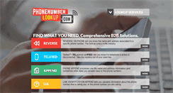 Desktop Screenshot of phonenumberlookup.com