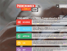 Tablet Screenshot of phonenumberlookup.com